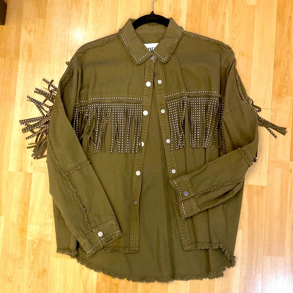 Zara fringe jacket - Picture 1 of 2